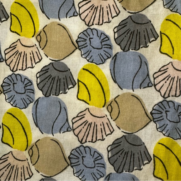 Boden Seashell graphic 100% cotton lightweight Print Tank Top Blouse 8 M Medium - Picture 4 of 12